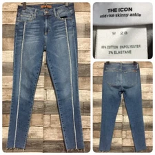 Joes Jeans The Icon Mid Rise Skinny Ankle Jeans Women’s 28 Blue (Inseam 27.5)