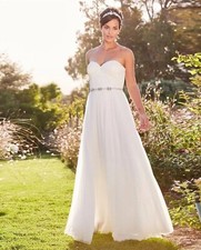 Brand New Joanna Hope Ivory Bead Trim Dress Size 16