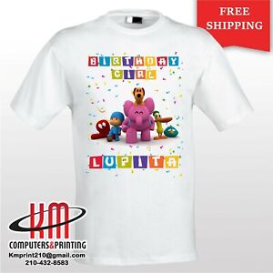 Pocoyo Custom T Shirt Personalized Birthday Shirt Ebay