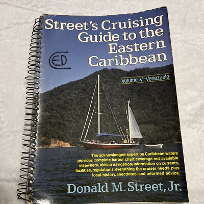 Vtg 1980 STREETS CRUISING GUIDE TO THE EASTERN CARIBBEAN Volume IV 4 Sailing Map