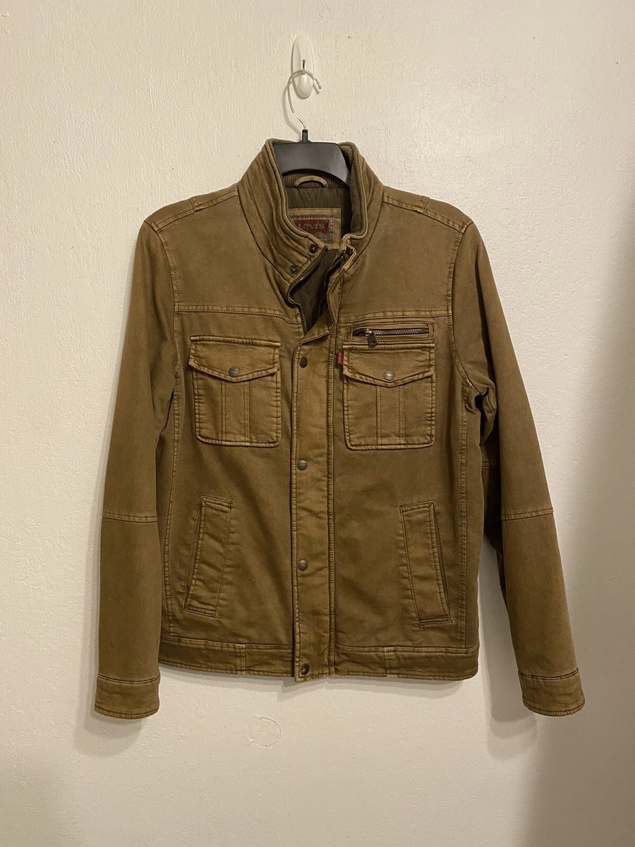 Mens brown on sale levis jacket