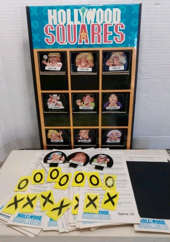 Vintage Hollywood Squares Game Show Board Game, 1986 MB, 100% Complete, Good 