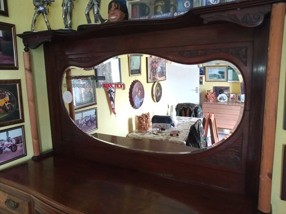 ANTIQUE FURNITURE LARGE DRESSER WITH MIRROR eBay