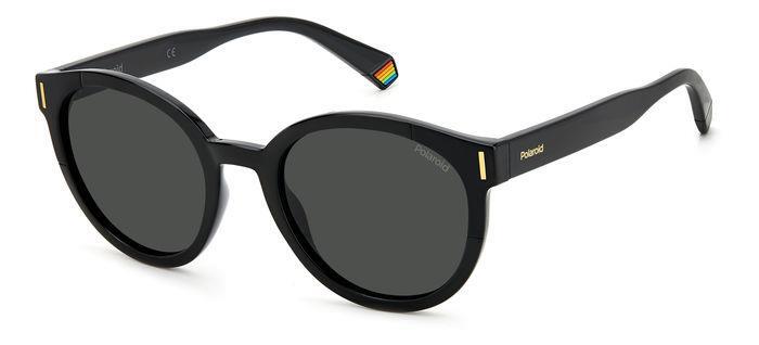 Polaroid PLD 6185/S 807/M9 Black Grey Sunglasses for Women-image