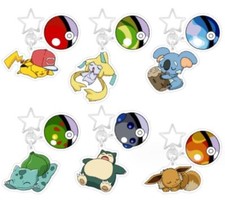 lot 20pcs Japanese anime mix Acrylic Keychain Key Chain Girls boy Keyring gifts