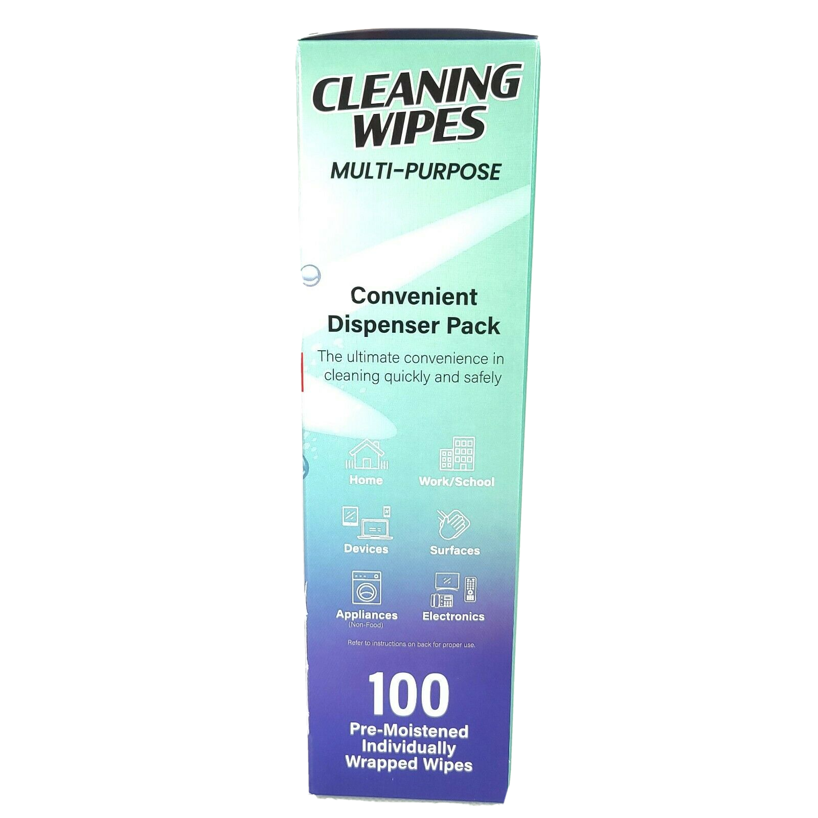 Hilco 100 Cleaning Wipes Multi Purpose Convenient Dispenser Pack 70