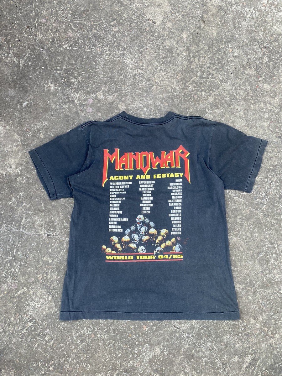 MANOWAR AGONY AND ECSTASY Tシャツ 94/95 Vintage 1994-95 Manowar tour t-shirt Agony and Ecstasy | eBay