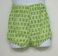 Bebe Bella Designs Shorts Bellinni Green White Geometric Circles 2T Made in USA