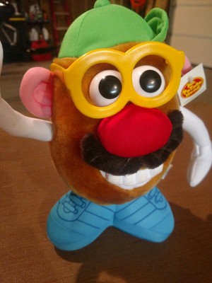 mr potato head with glasses and mustache