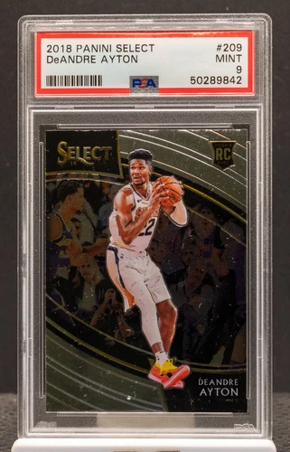DeAndre Ayton 2018 Panini Select 209 Rookie Base RC PSA 9 Suns