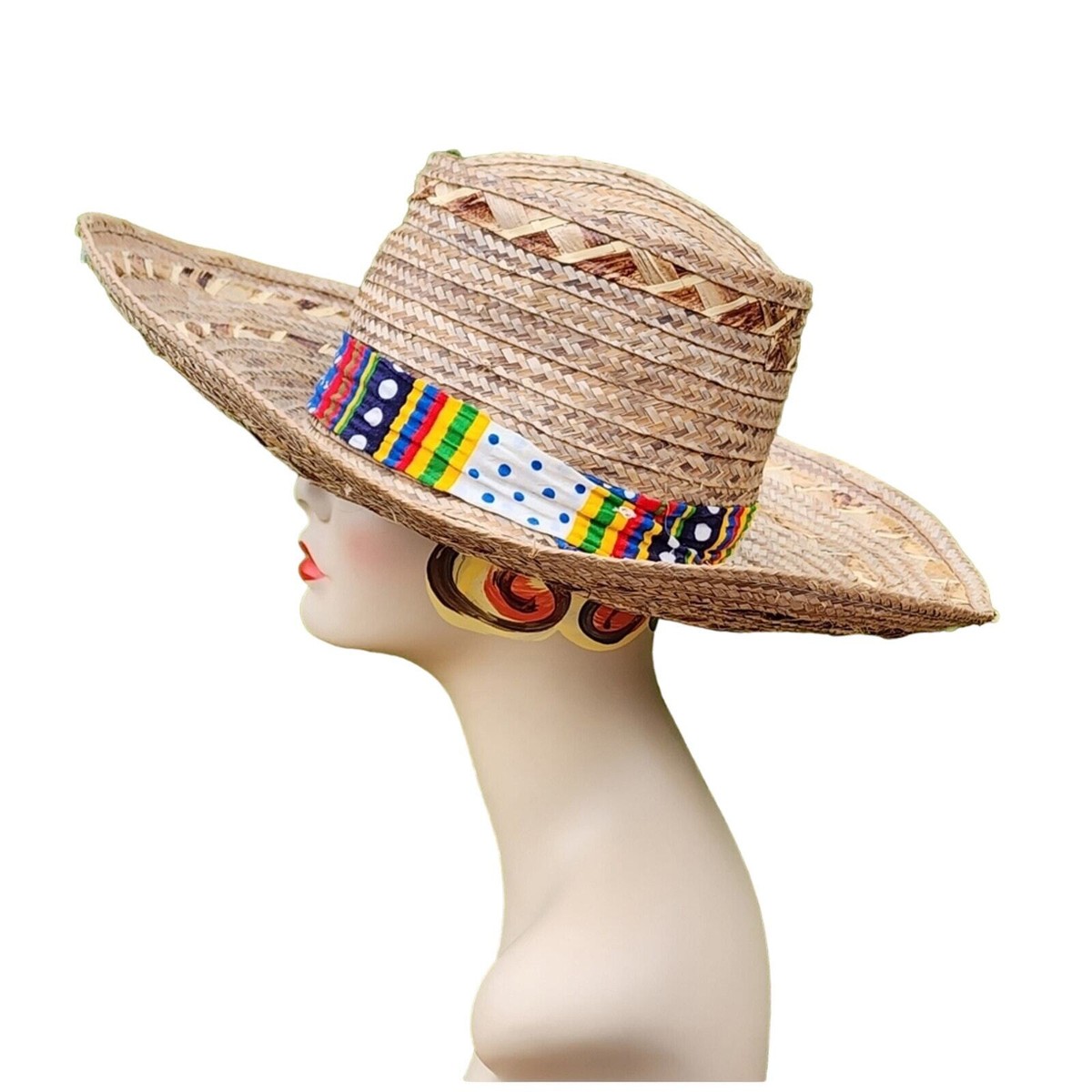 Rancher Festival Hat Custom Panama hat Jeweled Cowboy Hat Rancher Hat, Hat for  main image 4