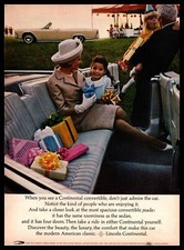1964 Lincoln Continental Convertible Birthday Party Gifts Little Girl Print Ad