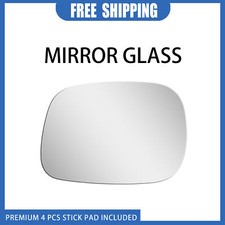 Mirror Glass Replace For 2005 2006 2007 Ram 4000 Driver LH Side Adhesive Flat