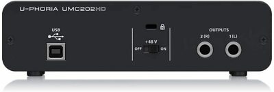 Behringer U-Phoria UMC202HD 2-Channel USB Audio Interface for sale