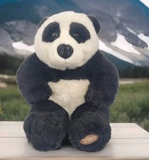 Dakin Lou Rankin Friends Panda Bear Plush Stuffed 12" Black/ White