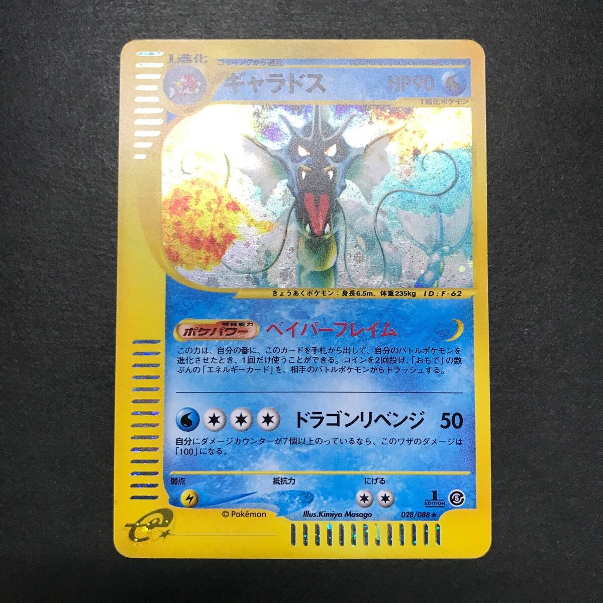 Gyarados e Holo 028/088 1st Edition e-Series Skyridge Gyarados e Holo 028/088 1st Edition e-Series Skyridge