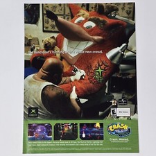Crash Bandicoot Wrath of Cortex Xbox Tattoo New Crowd Print Ad/Poster Promo Art