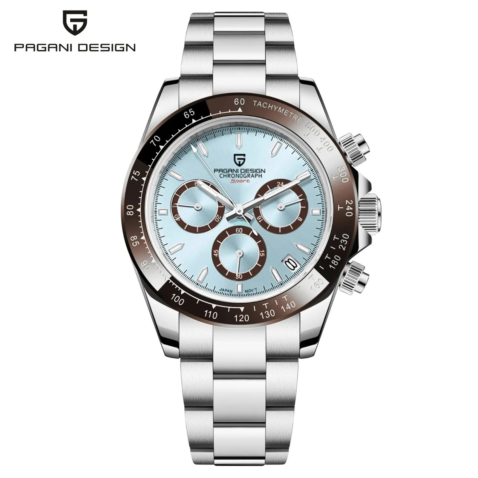Montre à quartz pour homme business étanche chronographe VK63 de luxe