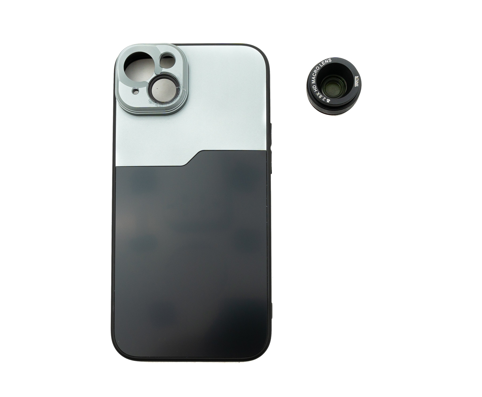 SYSTEM-S Makro Linse 2.8X HD Mit Hartschale Für IPhone 13 Pro – Schwarz, Für Detailfotos