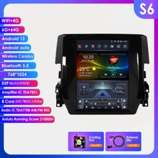 9.7" 8Core 6+64GB Carplay Radio Fit Honda Civic 2016-20 Car Stereo Gps Navi Wifi
