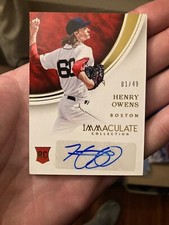 2016 Panini Immaculate Collection - Rookie Autographs Henry Owens #RA-HO 1/49