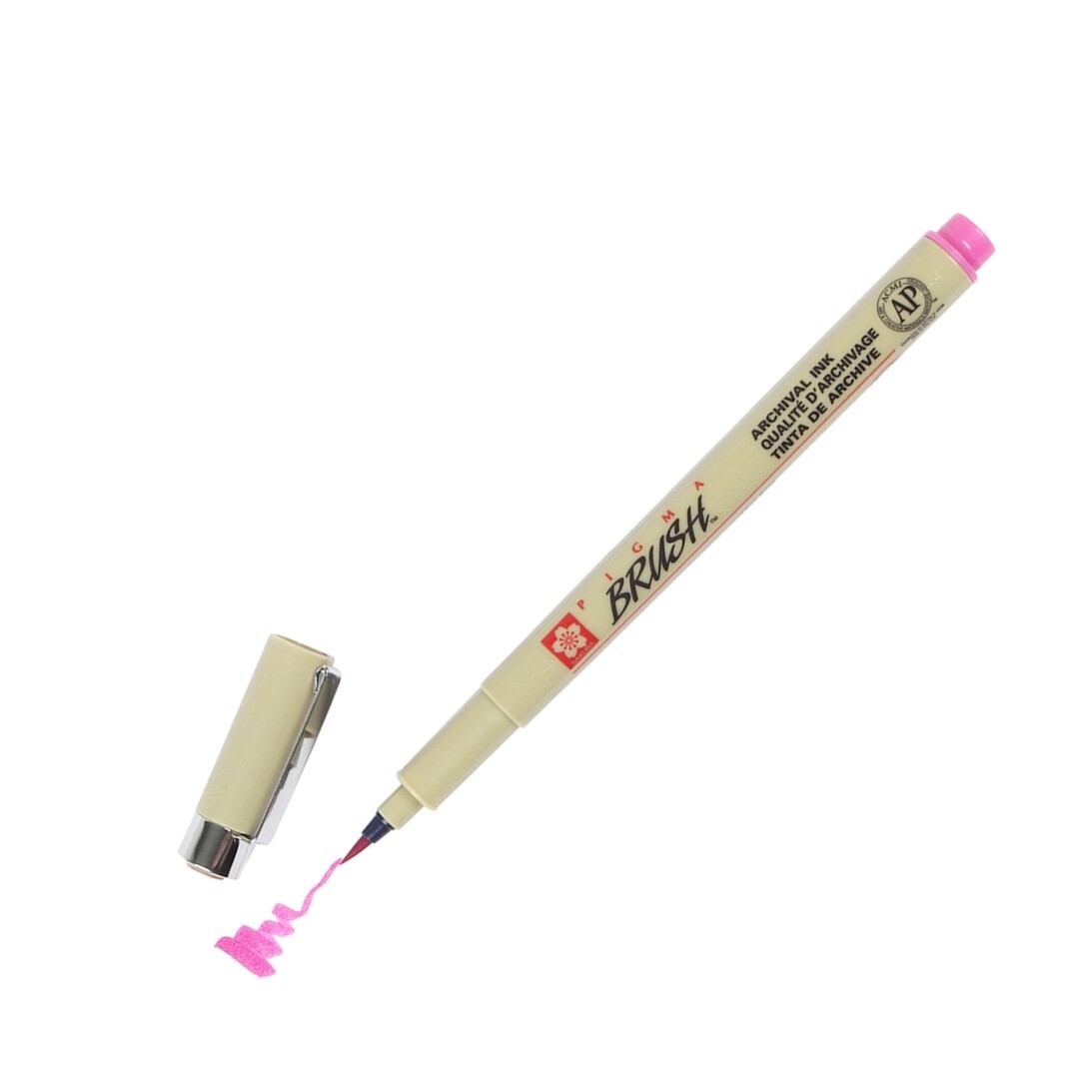 XSDK-BR-21 Sakura Pigma Brush Marker Pen, Rose Ink, Pack of 4