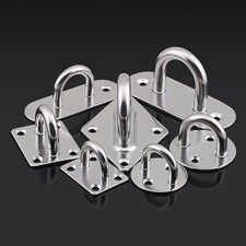 Pad Eye Plate Staple Ring Hook Loop For Boat Hammock 304 Stainless Steel M5-M12 