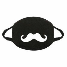 Cartoon Funny 100 Cotton Masks Keep Warm Face Mouth Mask Respirator Black 1 pcs