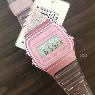 CASIO F-91WS-4DF Womens Vintage Retro Watch Original New F-91WS-4D