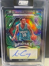 NBA Obsidian Dell Curry Galaxy Gold Auto 4/10