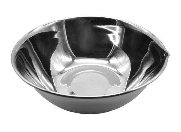 Edelstahl SchüSsel 27Cm RüHrschüSsel SalatschüSsel ServierschüSsel Schale Metall-image