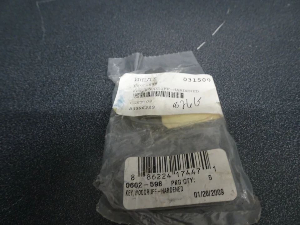 Nuevo OEM Arctic Cat Woodruff Key (3PK) SaberCat, Pantera, Mtn cat, Z, ZL #0602-598 Foto 2 de 2