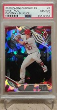 2019 Panini Chronicles Phoenix MIKE TROUT Blue Ice /99 PSA 10