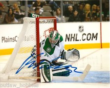 Dallas Stars Kari Lehtonen Signed Autographed 8x10 COA F