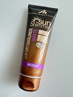 Manhattan Sun Shimmer Matte Sofortbräuner Medium Wash Off Selbstbräuner