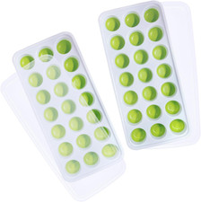 2 Pezzi Stampo Cubetti Di Ghiaccio Con Coperchio, Formine Cubi Ghiaccio Silicone