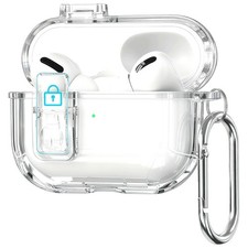 for AirPods Pro 3 Case, Clear AirPod Pro 3 Case with Lock Soft AirPod Pro 3rd...