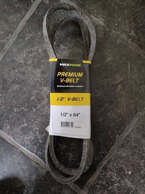 Maxpower 347507  Premium Belt Reinforced with Kevlar Fiber Cords, 1/2'' x 64''