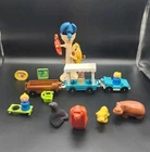 Vintage 1984 Fisher Price ZOO Accessories Trees, Trolley, People and Birds