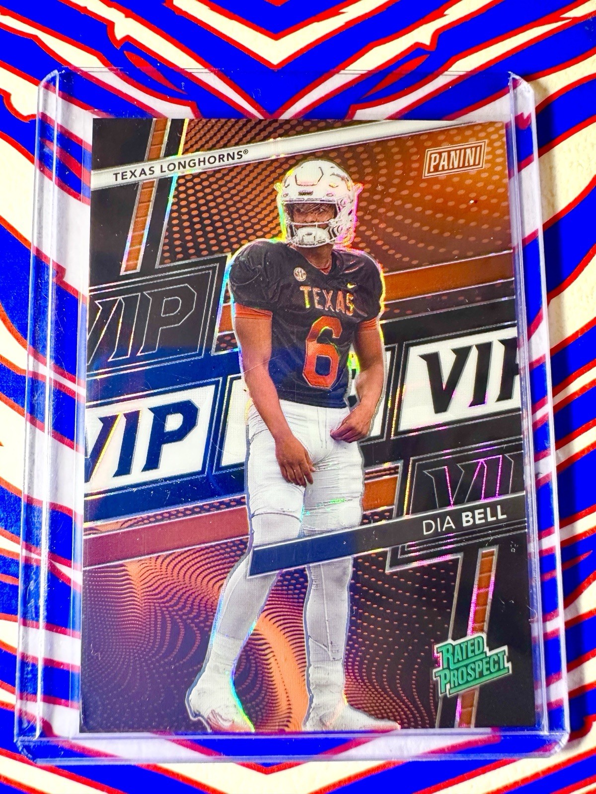2026 Panini National NSCC VIP Gold Pack Dia Bell Black Lava SP #RP-DB Texas