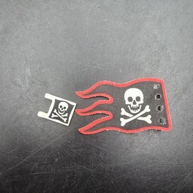 Lego Fabric Flag 8x5 Black Skull Flag Pirates 6289 6290 x376px4 Plus Plastic One