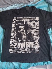 Rob Zombie "Call of the Zombie" Black Graphic T-Shirt Rock & Pop. Read Descriptn