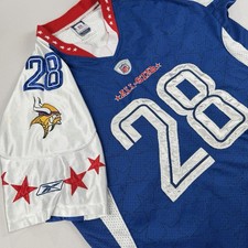 Reebok Authentic Adrian Peterson 2010 Pro Bowl Jersey Men 52 Vikings NFL Sewn