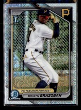 2024 Bowman Chrome #BCP-224 Bralyn Brazoban Prospects Mojo Refractors