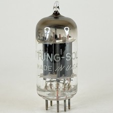  1 Tested Very Strong Tung Sol JTL 5687 Tube Black Plates Copper Rods Code 748