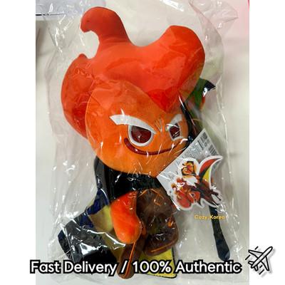 Cookie Run Kingdom Fire Spirit Cookie Plüschpuppe offiziell limitiert 34 cm a...