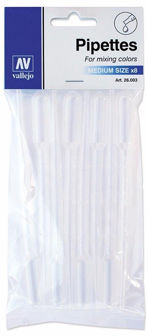 Vallejo 26.003 - 8 Pipettes, Medium, 3 ml - New