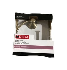 Delta Cassidy Wall Mount Towel Ring Champagne Bronze 79746-CZ