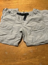 Eddie Bauer Men's Convertible Cargo Hiking Pants Outdoor Tan XL-34 Zip-Off Legs