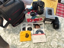 Canon EOS Rebel T5 aka 1200D DSLR Camera Kit Excellent Condition
